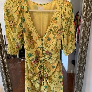 Aritzia Le Fou Yellow Dress